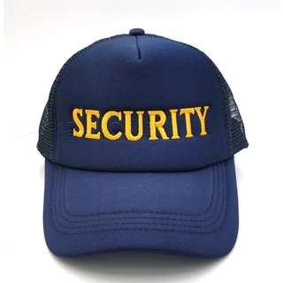 หมวก รปภ หมวกแก๊ปตาข่าย SECURITY