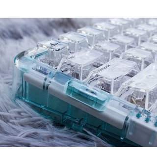 Keycaps 137 คีย์ Clear Crystal Keycaps Dye-Sublimation Custom Keycaps Cherry Profile Alice สำหรับ Cherry Gateron MX Switches แป้นพิมพ์เครื่องกล