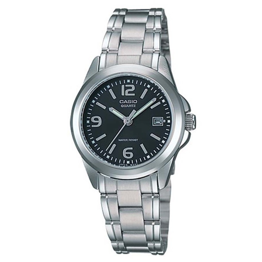 Casio นาฬิกาผู้หญิง สายสแตนเลส รุ่น LTP-1215A-1ADF-Silver