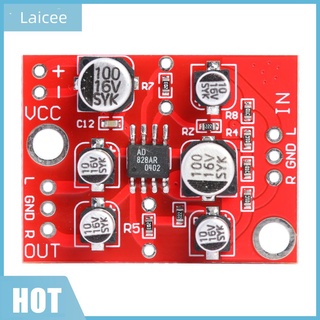 Laicee Dc 5-15V Ad828 บอร์ดโมดูลเครื่องขยายเสียงสเตอริโอ