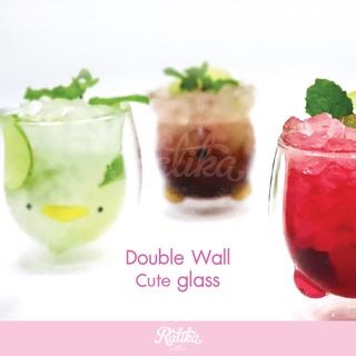 Ratika | แก้วตุ๊กตา Double Wall Glass ขนาด 280 ml.