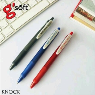 ปากกาลูกลื่นเจล ชนิดกด gsoft KNOCK KNOCK