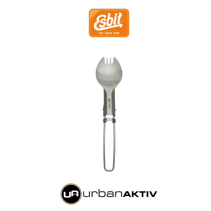 Esbit: Titanium spoon/fork foldable ช้อน/ส้อม