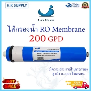 Unipure ไส้กรองน้ำ เมมเบรน RO Membrane 50 75 100 150 200 GPD 1812 2012 ไส้กรองเมมเบรน เครื่องกรองน้ำ ตู้น้ำหยอดเหรียญ