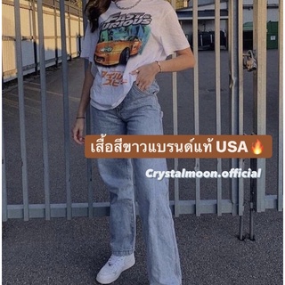 เสื้อสีขาวUSA เสื้อสีขาวงานแบรนด์แท้ เสื้อมือสอง (เฉพาะไลฟ์สด) crystalmoon