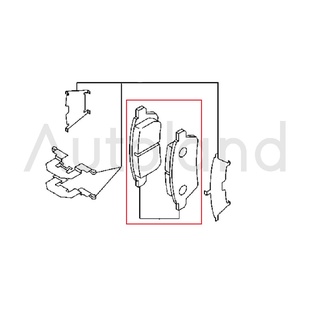 (ของแท้) ผ้าดิสเบรคหน้ามาสด้า ใช้กับ Mazda2 ELEGANCE (รุ่นก่อน SKYACTIV) รุ่นปี 2009-2013 (DE/DG)