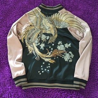 SUKAJAN พร้อมส่ง พรีเมียมเกรด Japanese Souvenir Jacket แจ็คเกตซูกาจันลายนกฟีนิกซ์