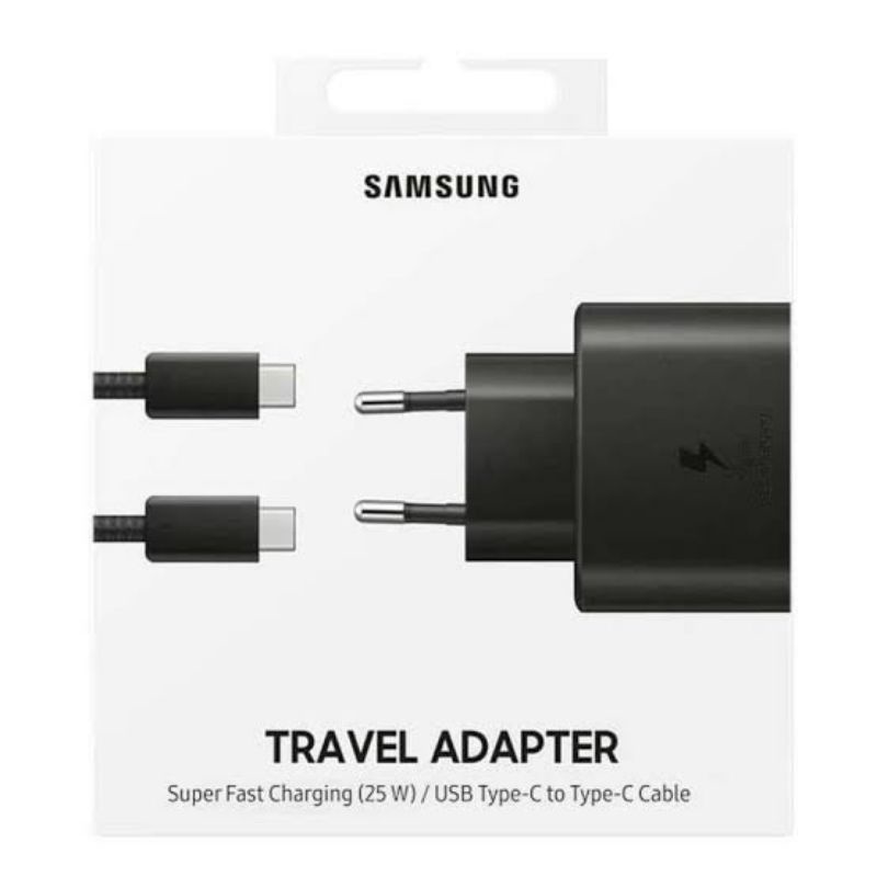 Samsung 25W Super Fast Charging PD Type C ถึง Type C Travel Adapter S20 S21 S22 Plus Ultra Charger /
