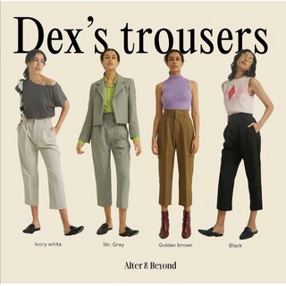 Alterandbeyond Dexs กางเกง​Dexs trousers สี​IVORY size M used สภาพดีมากกก