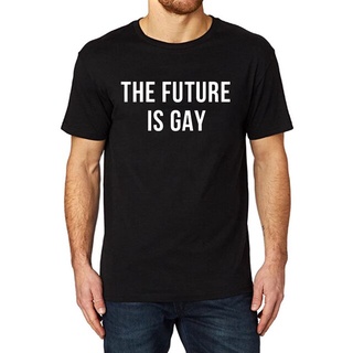 GILDAN เสื้อยืด ผ้าฝ้าย 100% พิมพ์ลาย Lyprerazy The Future Is Gay สําหรับผู้ชายสามารถปรับแต่งได้