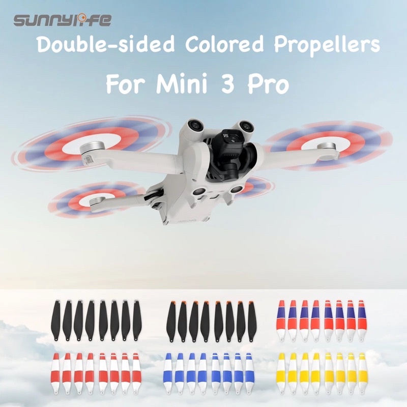 Sunnylife for DJI Mini 4 Pro / Mini 3 Pro 8pcs Propellers Lightweight Low Noise Accessories