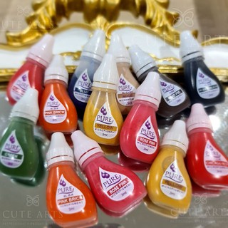 สีสักคิ้ว สีสักขอบตา สีสักปาก แบรนด์อเมริกา Biotouch USA รุ่น Pure ปลอดภัยมาตรฐานระดับโลก ขนาด 3ml.