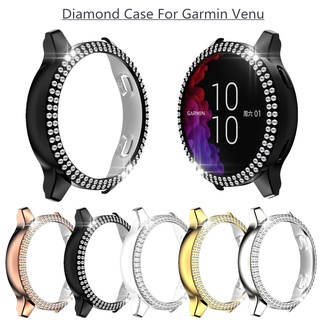 Bling เคสนาฬิกาข้อมือ PC แข็ง กันกระแทก สองแถว คุณภาพสูง สําหรับ Smart Watch Garmin Venu