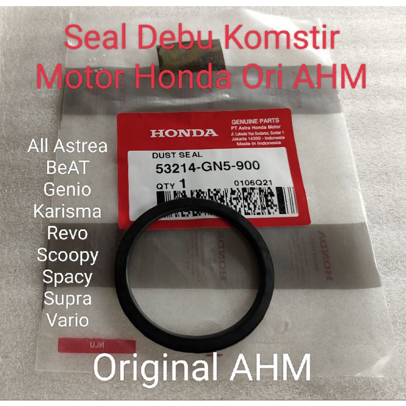 Original AMH Honda Motorcycle Upper Steering Dust Seal 53214GN5900