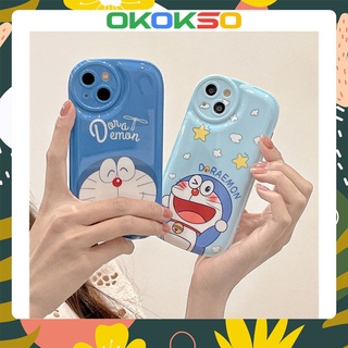 เหมาะสำหรับ OPPO เปลือกโทรศัพท์มือถือ Reno7pro/reno6/5 ใหม่เปลือกเบาะลมสีฟ้า jingle cat anti-fall โทรศัพท์มือถือเคสนิ่มแบบคู่รุ่น