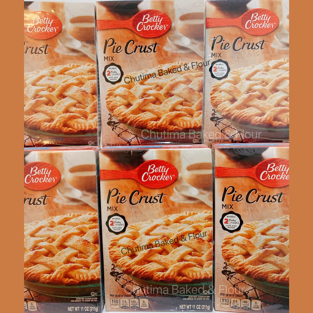 Betty Crocker Pie Crust Mix 11oz 311g (USA). แป้งสำเร็จรูปสำหรับทำพาย 311กรัม เติมน้ำอย่างเดียว.