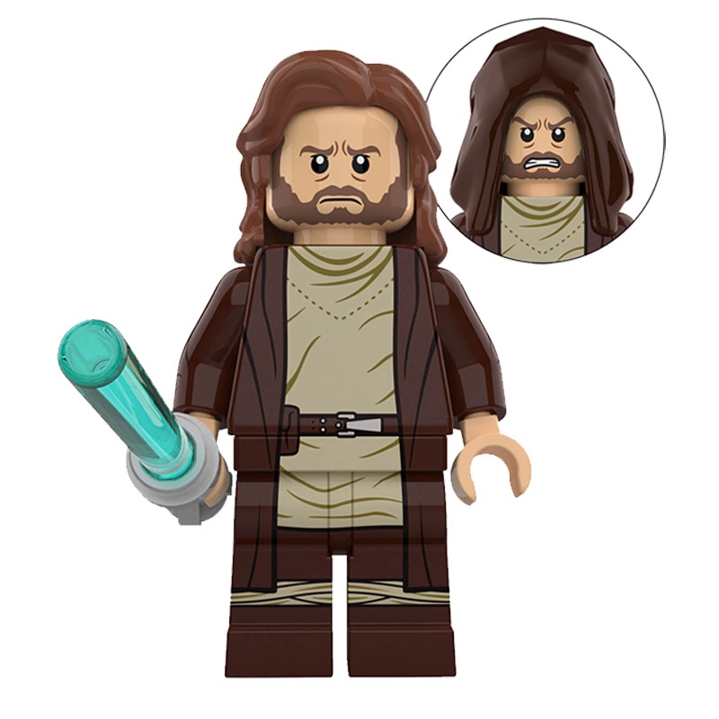 Obi-wan Kenobi MinifiguresJedi Master Lightsaber บล็อคตัวต่อ ของเล่นสําหรับเด็ก