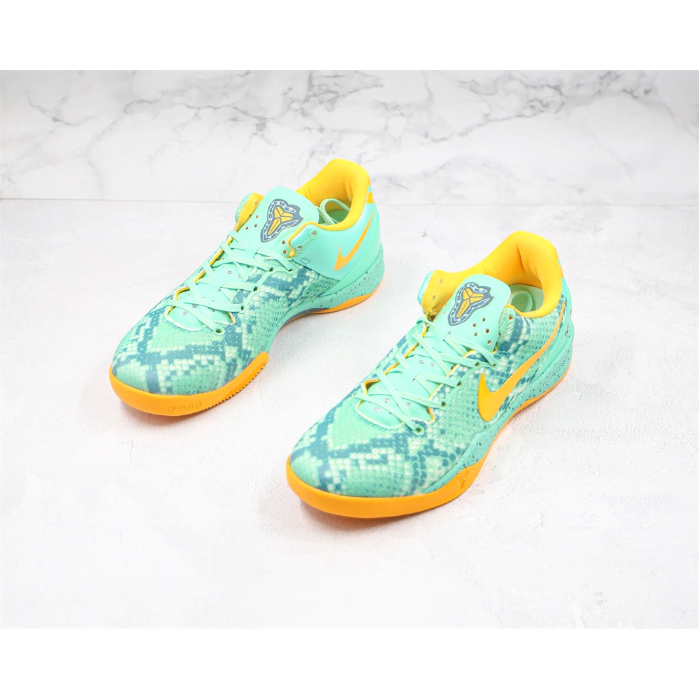 Original NIKE Kobe 8 SYSTEM Men's Wear-resistant Basketball Shoes Outdoor Sports Shoes-Yellow Green Free shippi | Shopee Thailand