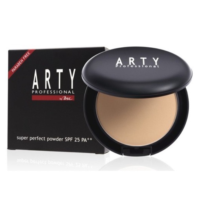( มีคูปองส่งฟรี /11 กรัม ) ARTY PROFESSIONAL SUPER PERFECT POWDER SPF 25 PA++ 11 กรัม แป้งผสมรองพื้น เครื่องสำอาง แป้ง