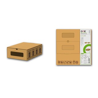 กล่องลิ้นชักอเนกประสงค์พับได้เล็ก 1 ชั้น ลายตึก ONE/Multipurpose drawer box with 1 small fold, building design ONE