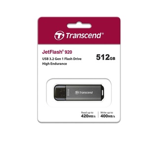 Transcend USB 3.2 Gen 1 Flash Drive 512GB Type-A(R max 420 MB/s:W max 400 MB/s) รับประกัน 5ปี -มีใบกำกับภาษี-TS512GJF920