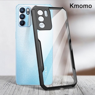 เคสโทรศัพท์อะคริลิคใสกันกระแทกสําหรับ OPPO Reno 7 Pro 5G 6 6z 5 4 4F 3 F19