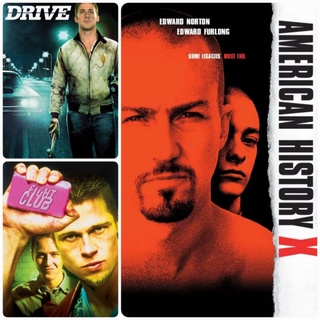 [DVD HD] หนังแอคชั่น-ดราม่าคุณภาพ ☆American History X☆Drive☆Fight Club มัดรวม 3 เรื่อง-3 แผ่น (ดูพากย์ไทยได้-ซับไทยได้)