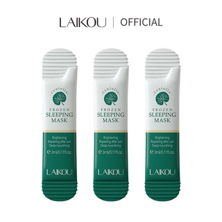 Laikou Centella Asiatica สลีปปิ้งครีม มาสก์ บํารุงผิว ซ่อมแซมผิวกระจ่างใส 3 ชิ้น