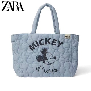 กระเป๋า MICKEY ZARA งานผ้านุ่ม กันน้ำ ขนาด 41×28×12 cmราคา 220 บาท🗽