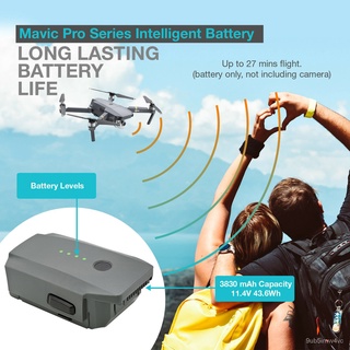 3830mAh แบตเตอรี่ Pack สำหรับ MAVIC PRO แบตเตอรี่ Drone เปลี่ยนแบตเตอรี่ LiPo สำหรับ DJI Mavic Pro Platinum FPV Quadcopt