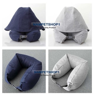 หมอนรองคอแบบมีฮู้ด Multi-Functional Hooded Travel Pillow