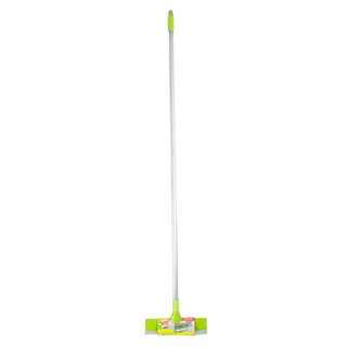 SCOTCH BRITE แปรงขัดพื้นพร้อมที่ปาดน้ำ สีเขียว SCOTCH BRITE scrubber brush with a green squeegee