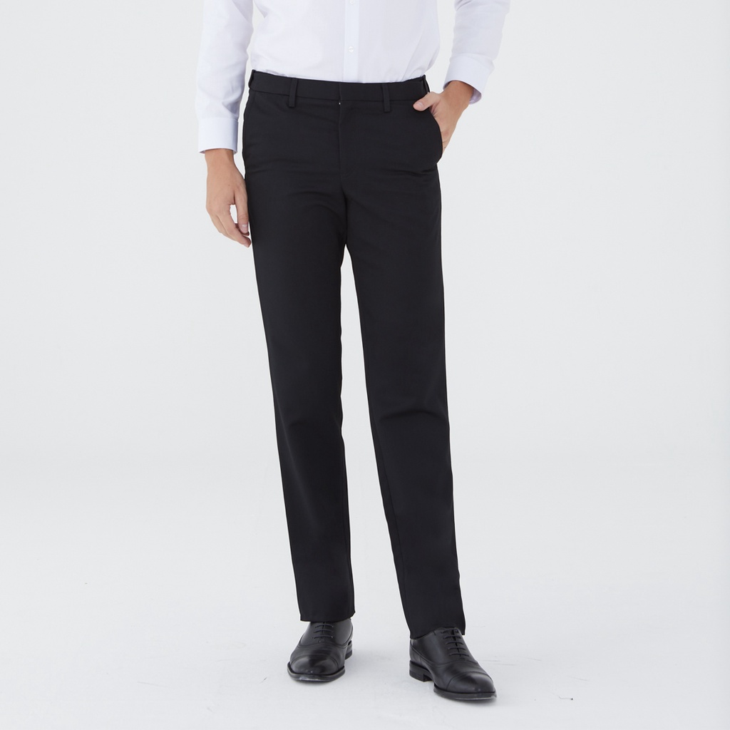 ARROW กางเกงทำงาน ปรับเอวได้ ทรง Slim Fit ไม่มีจีบ รุ่น Easy Move MECS8A6-BL