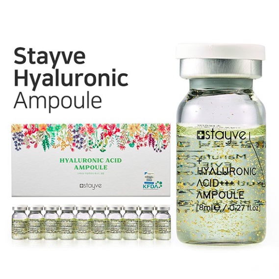 NEW! Stayve Hyaluronic Acid Ampoule Booster สูตรไฮยาลูโรนิคเอซิด สำหรับช่วยเติมความชุ่มชื้นและลดริ้วรอย (แบ่งขาย 1 ขวด)