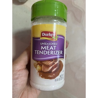 ผงหมักเนื้อ ( วัตถุเจือปนอาหาร ) ตรา เดอร์กี้ 227 G. Unseasoned Meat Tenderizer ( Durkee Brand ) Food Additive