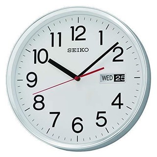 นาฬิกาแขวนผนัง Seiko พร้อมวันที่ และอะนาล็อก QXF104S QXF104SN