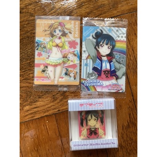 (แท้มือ1/2) การ์ด/เข็มกลัด Pin Love Live School Idol Project Honoka Kosaka, Yoshiko Tsushima , Nico Yazawa