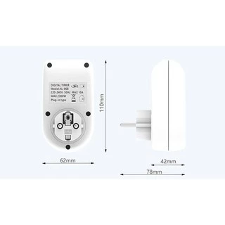 VDE Timer Digital Al-06ทามเมอร์ เครื่องตั้งเวลาเปิดปิด 16 โปรแกรม