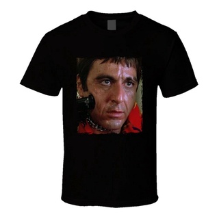 เสื้อยืดผ้าฝ้าย พร้อมส่ง เสื้อยืดแขนสั้น คอกลม ผ้าฝ้าย 100% พิมพ์ลาย Al Pacina Tony Montana Film Fan หลากสี แฟชั่นฤดูร้อ