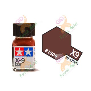 สีสูตรน้ำมัน Tamiya Enamel X9 Brown 10ml