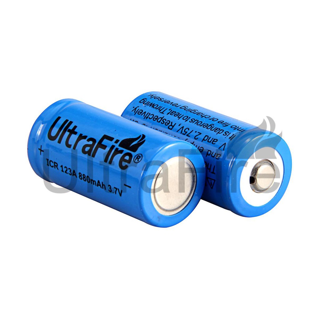 [1pc] New iRemsx 16340 / CR123A / LC16340 Lithium Battery 1500 mAH 3.7V Rechargeable Li-ion Battery-Blue 1 ก้อน
