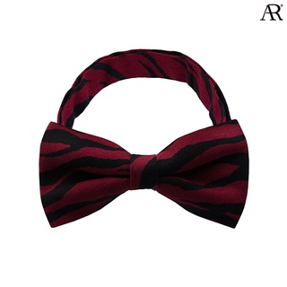 ANGELINO RUFOLO Bow Tie ผ้าไหมทอผสมคอตตอนคุณภาพเยี่ยม โบว์หูกระต่ายผู้ชาย ดีไซน์ Fancy สีเลือดหมู/สีน้ำตาล/สีแดง/สีฟ้า