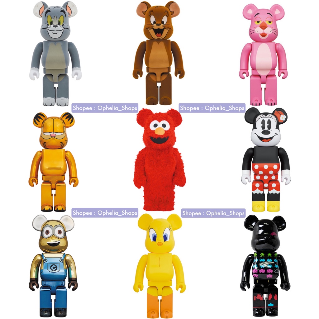 [พร้อมส่ง] Bearbrick size 1000% ของแท้ 🖤 Medicom Toy Bear Brick หมี แบร์บริค Be@rbrick Garfield Care Bear Pink Panther