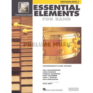 (โค้ดINCSM2Lลด70฿) ESSENTIAL ELEMENTS FOR BAND – PERCUSSION/KEYBOARD PERCUSSION BOOK 1 WITH EEI (HL862582)