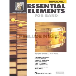 (โค้ดINCSM2Lลด70฿) ESSENTIAL ELEMENTS FOR BAND – PERCUSSION/KEYBOARD PERCUSSION BOOK 1 WITH EEI (HL862582)