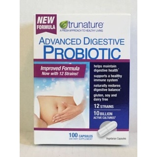 พร้อมส่ง- Trunature Advanced Digestive Probiotic, 100 Capsules