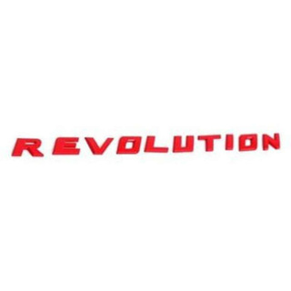 Logo Revolution โลโก้ รีโว่รูชั่น สีแดง Red