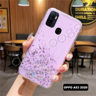 ใหม่ เคสโทรศัพท์มือถือ TPU นิ่ม แบบใส ลายดาวอวกาศ วิบวับ สําหรับ OPPO A53 A52 A92 A31 A12 A7 A5S A12E A5 A9 2020 2020