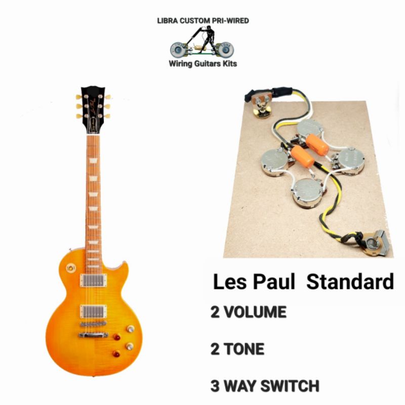 LIBRA CUSTOM PRI-WIRED วงจรกีต้าร์ไฟฟ้า Les Paul Standard