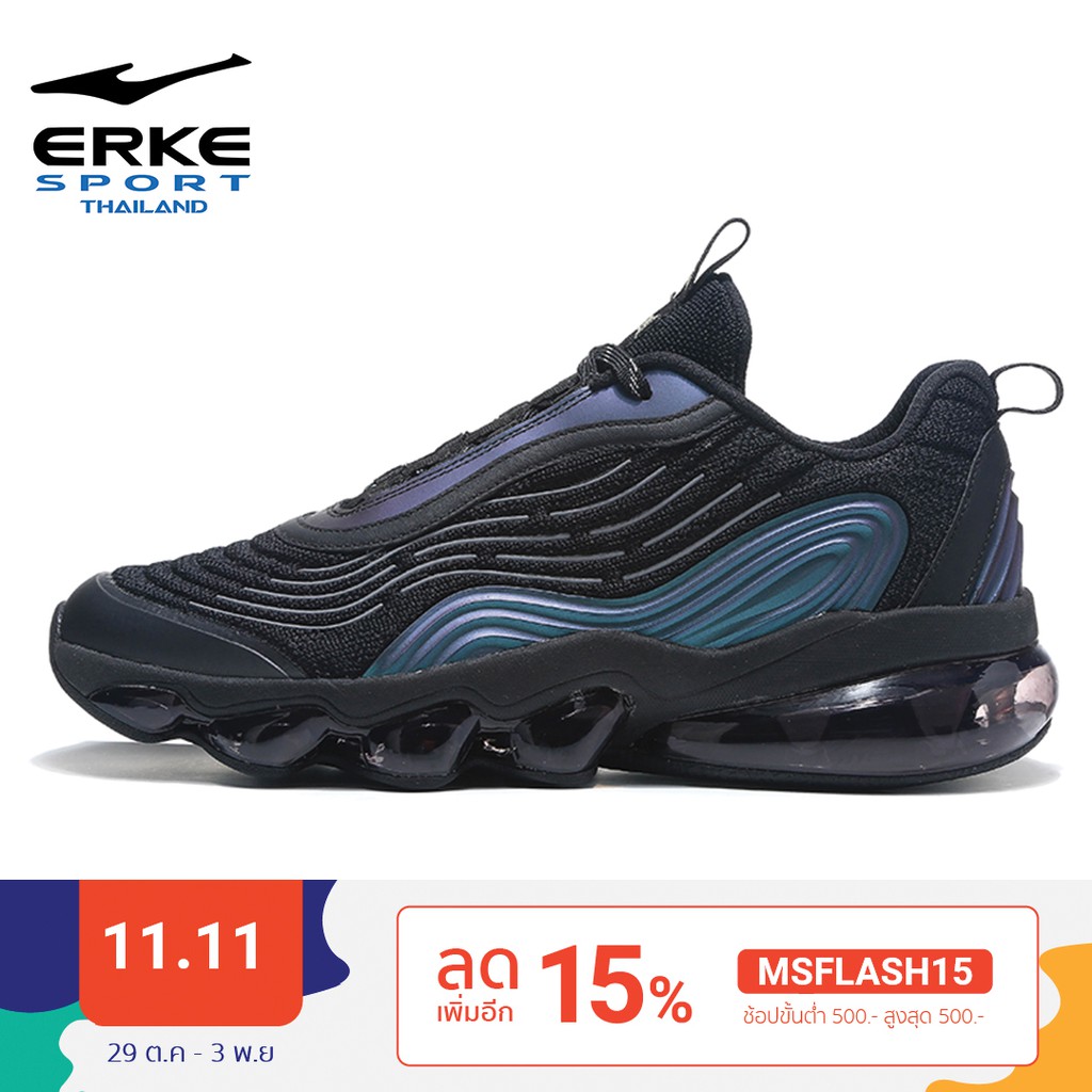 ERKE Max 97 LX สี Black รองเท้าผ้าใบ Unisex ได้ทั้งชาย-หญิง